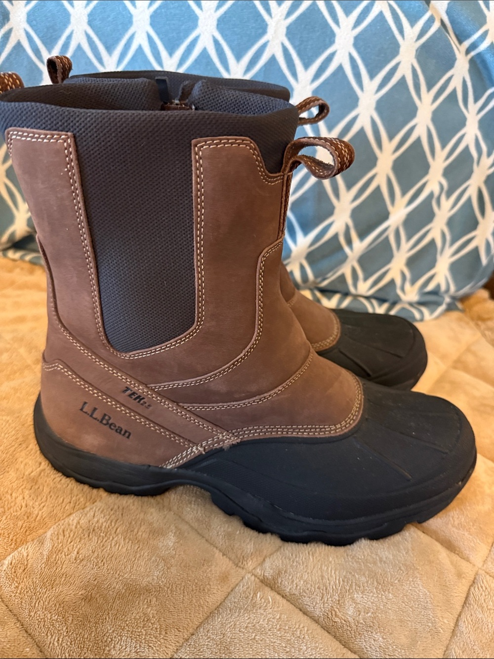 L.L. Bean Men’s Storm Chaser Brown Leather Boots
